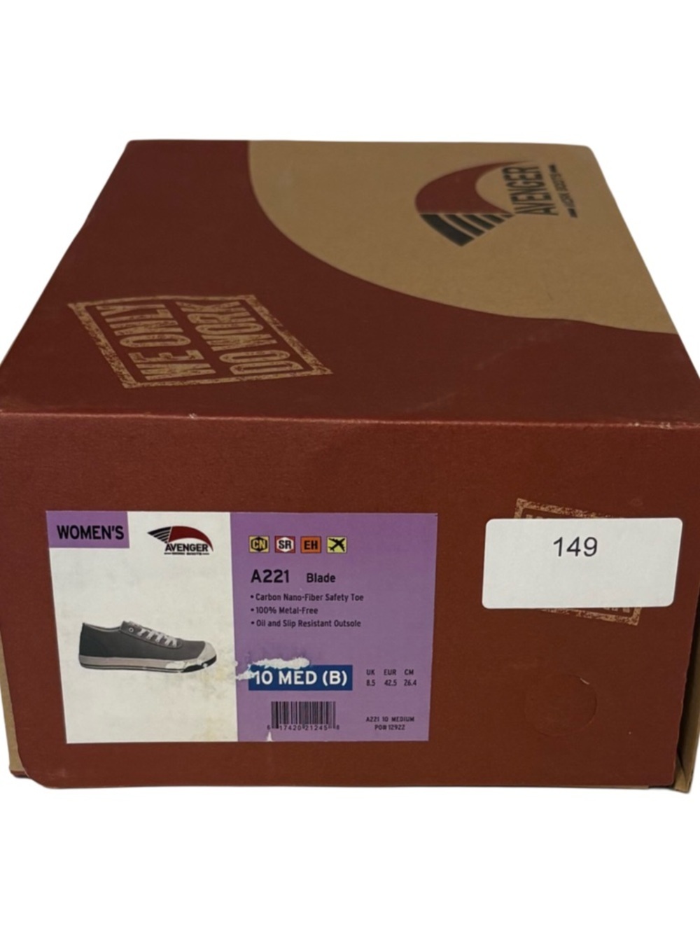 Avenger Gray Canvas Low-Top Safety Sneakers - Picture 9 of 9
